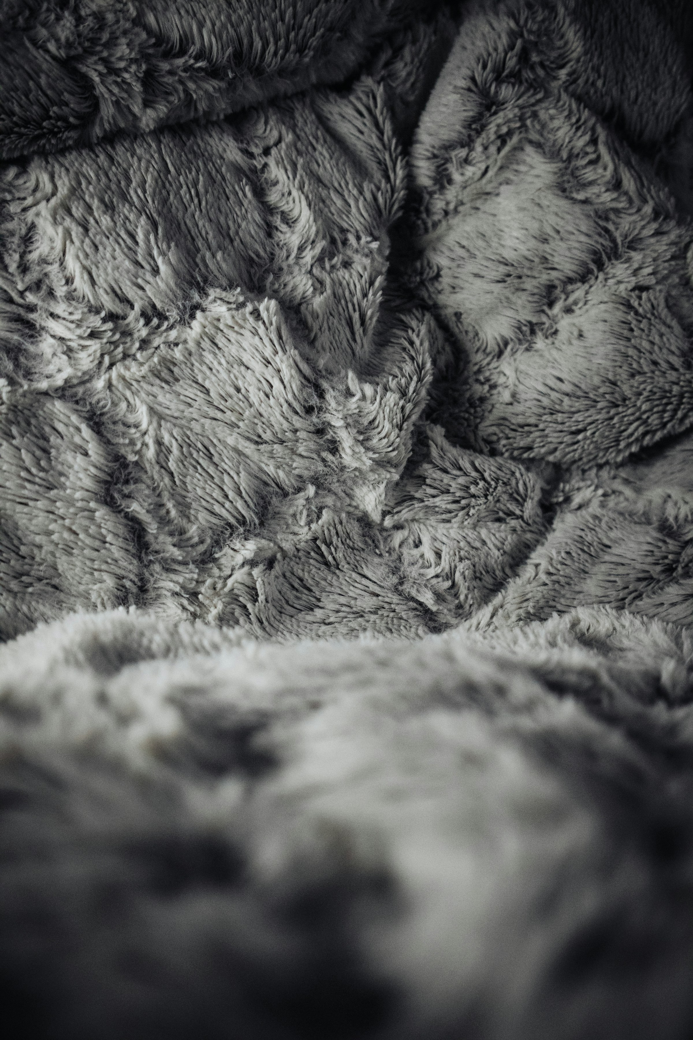 Grey Sherpa Fleece Blanket